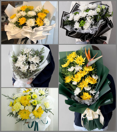 广东湛江市吴川市王村港镇新梅村白事花束代送